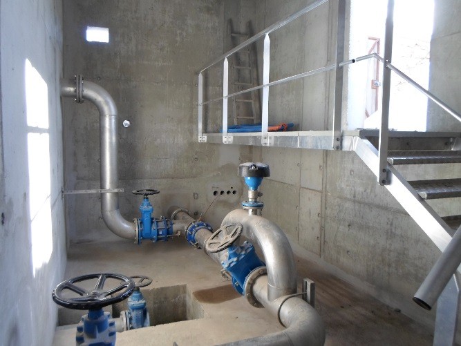 Construction réservoir d'eau
